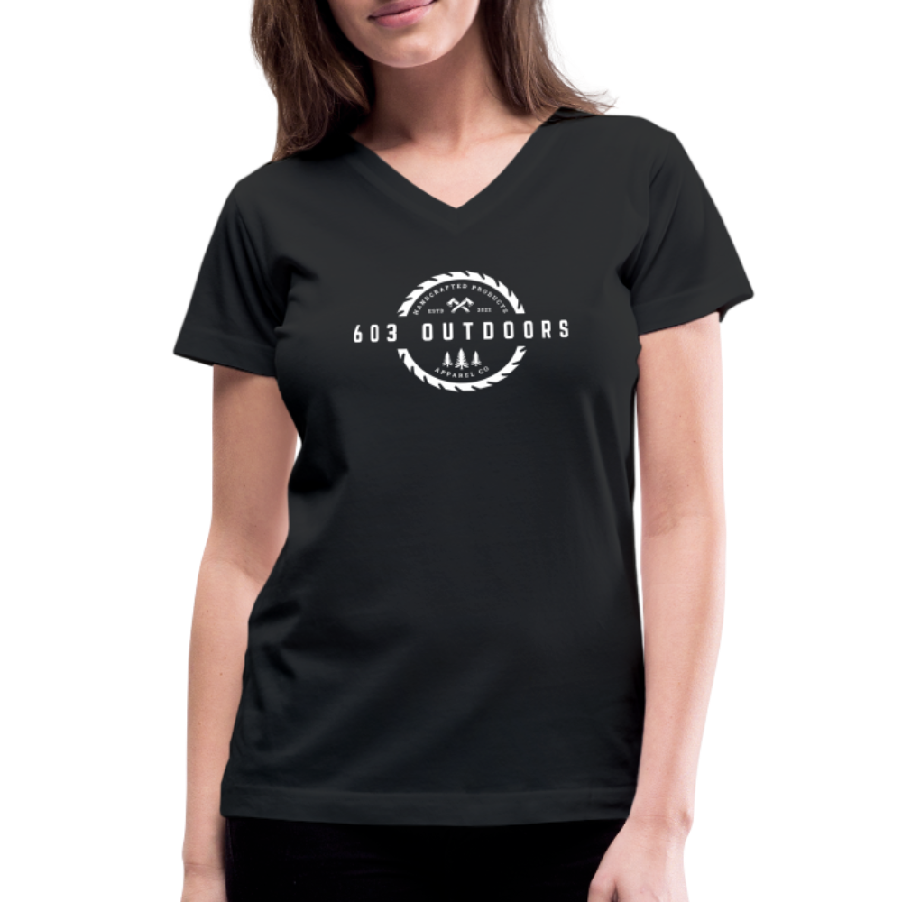 Logger V-Neck T-Shirt - black