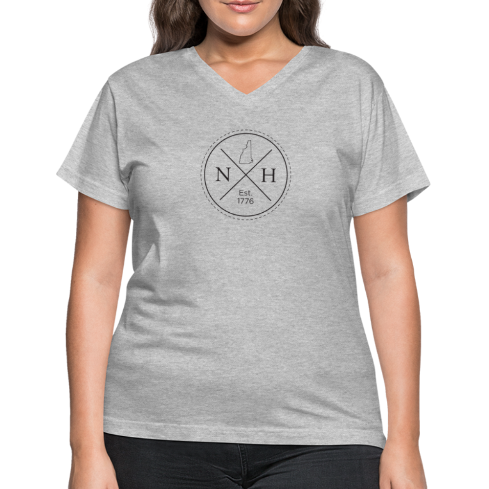NH Established V-Neck T-Shirt - gray
