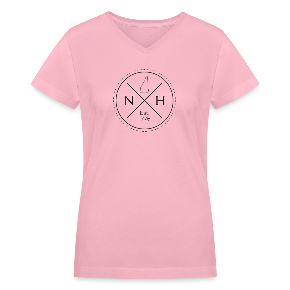 NH Established V-Neck T-Shirt - pink