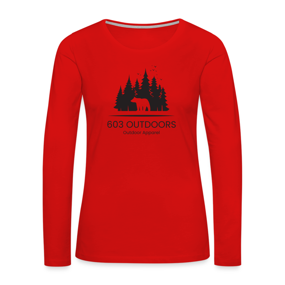 The Bear Premium Long Sleeve - red