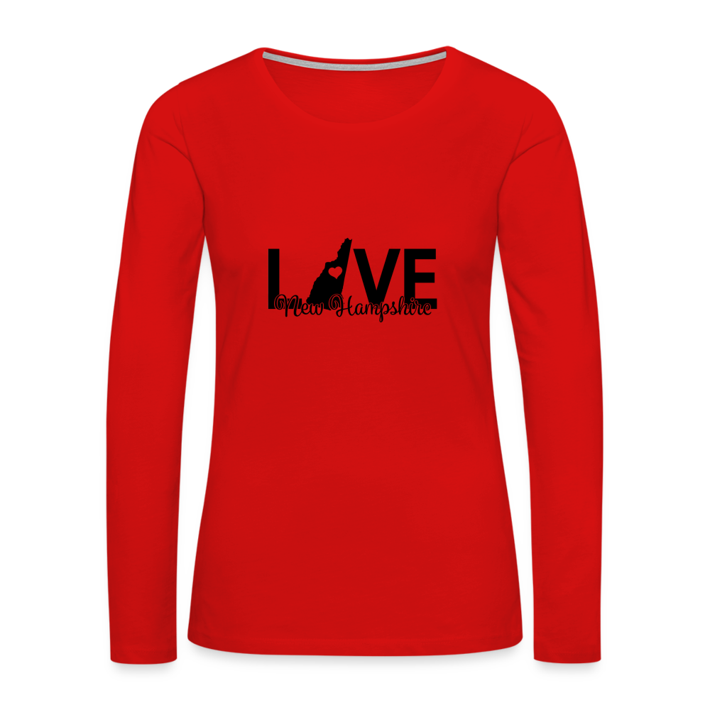New Hampshire Premium Long Sleeve - red