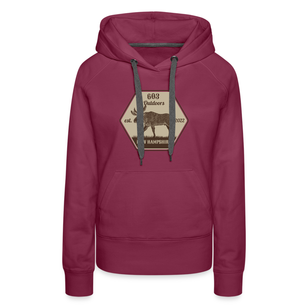 Big Classy Moose Premium Hoodie - burgundy