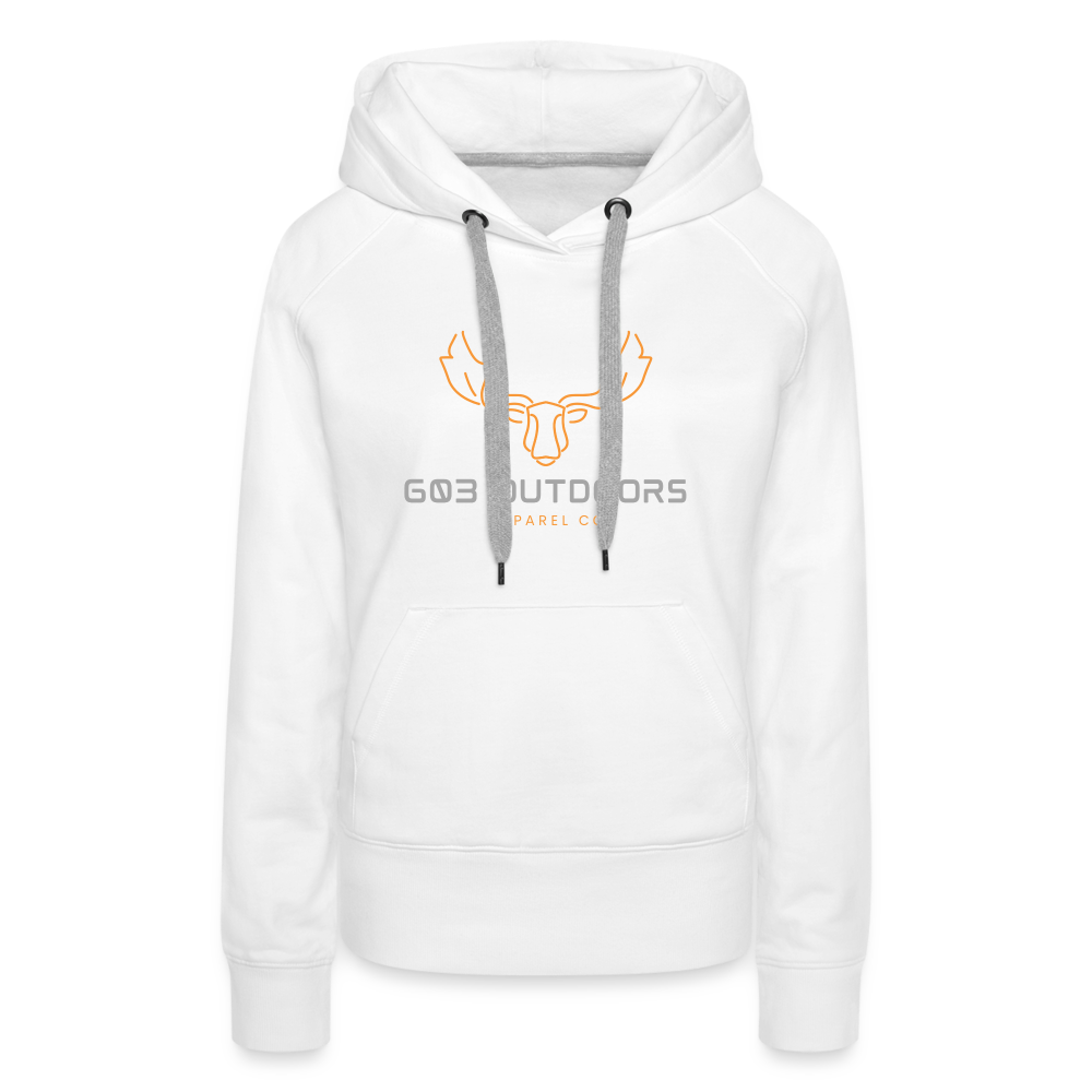 Bull Moose Premium Hoodie - white